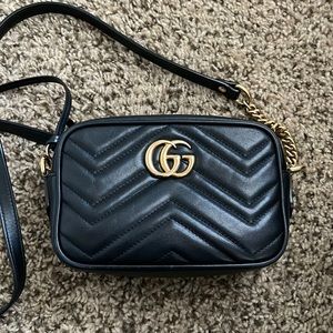 Gucci Marmont Camera Mini Quilted Leather Bag